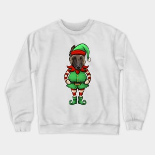 Belgian Malinois Christmas Elf Crewneck Sweatshirt